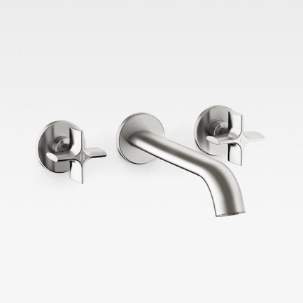 Italian Modern Bathroom Vanity Sink Mixer, Armani Brushed Steel
