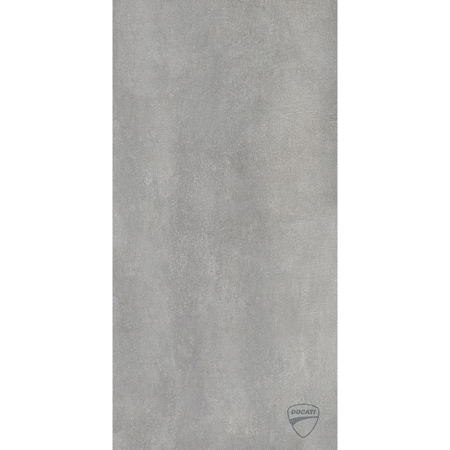 Ducati 24" x 48" Italian Modern Gray Decor Tile, Via Emilia Cemento Firma