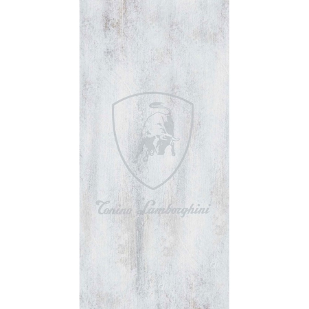 Montecarlo 18" x 36"  Bianco Décor Logo V Porcelain Tile