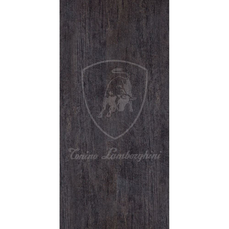 Montecarlo Nero 18" x 36" Décor Logo V  Porcelain Tile