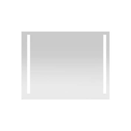 40" Modern Bathroom LED Illuminated Mirror, Riel