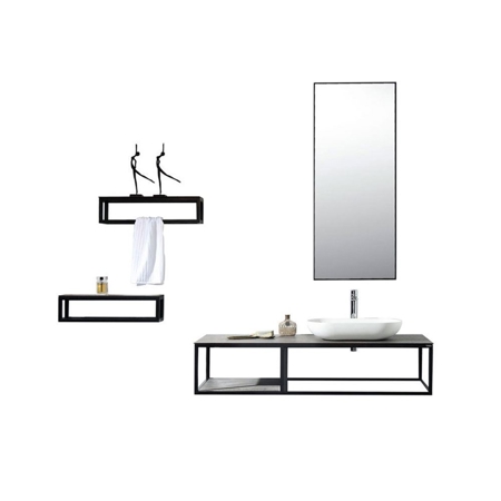 Picasso 51" Contemporary Single Bathroom Wall Mounted Vanity Set