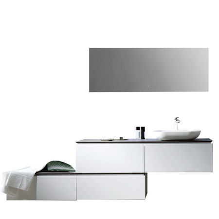 Matt White 59" Modern Bathroom Vanity Cabinet, Bianca