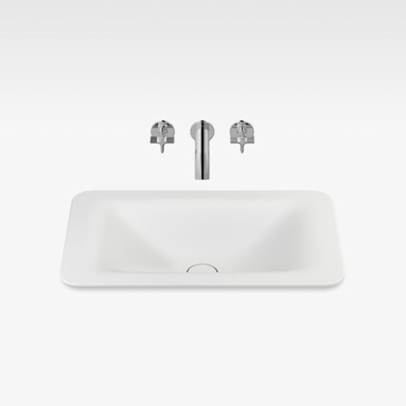 Italian Modern Bathroom Vanity Sink, Armani 26" Off-White