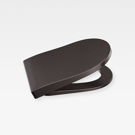 Italian Modern Soft-Closing Seat And Cover, Armani Dark Metallic