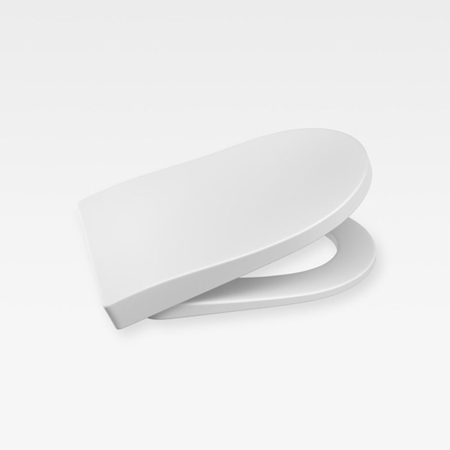 Italian Modern Soft-Closing Seat And Cover, Armani Off-White