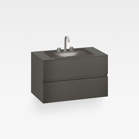 Italian Modern Bathroom Vanity Set, Armani 40" Nero, SDM