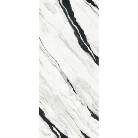 Versace Panda White Polished Porcelain Slab D 47"x 109", Maximvs