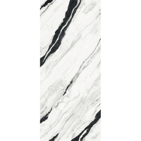 Versace Panda White Polished Porcelain Slab C 47"x 109", Maximvs