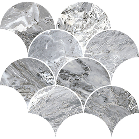 Roberto Cavalli Rock Symphony Blues tiles 11" x 12", Lux