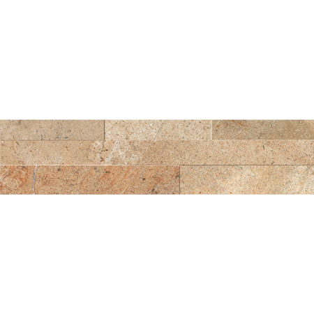 Modern Italian Porcelain Tile, Tribeca Harrison Decor Rift Natural, 4" x 18"
