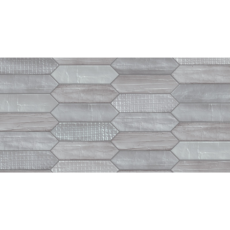 Modern Italian Porcelain Tile, Charme Pastel Tissue Gray , 3" x 11"