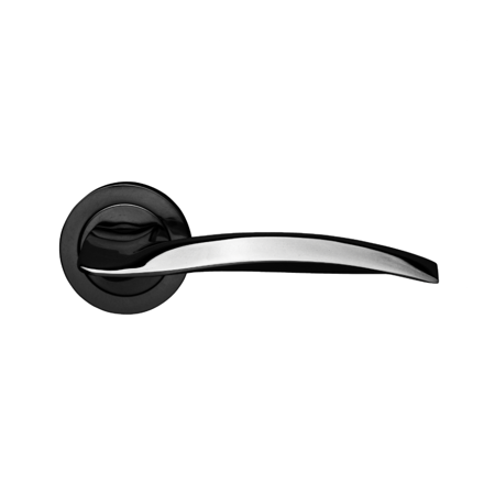 Fiato Italian Luxury Interior Door Handle, Black Chrome