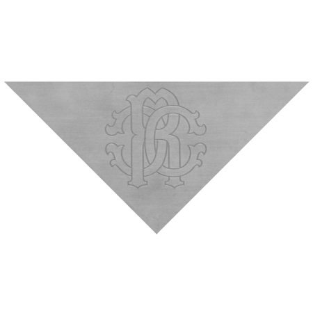 Roberto Cavalli Lush 4"x4"x5" Triangolo Metal acciaio