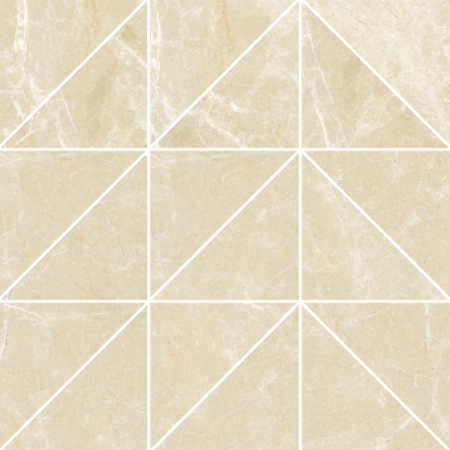 Roberto Cavalli Lush Light Beige Mosaico Triangoli 12"x12"