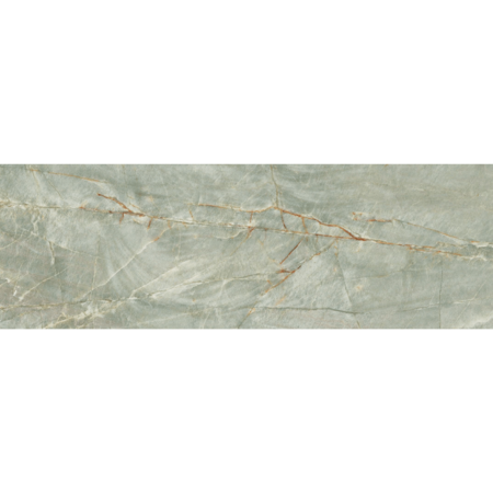 Roberto Cavalli Lush 12"x36" Onice Verde Deco Lux.Rett Pasta Bianca