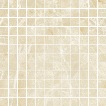 Roberto Cavalli Lush 12"x12" Light Beige Mosaico Triangoli Foglio
