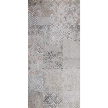 Sakhir Ramina 24"x48" Decoro Patchwork Porcelain Tile