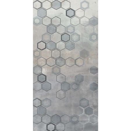 Sakhir Ramina 24"x48" Decoro Platinum Porcelain Tile