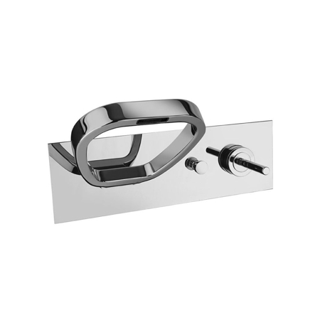 Nurburgring Matt Black Built-in Bath Mixer with Spout and Automatic Diverter