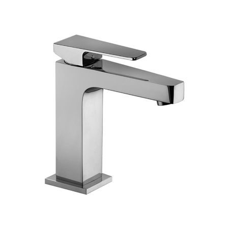 Montecarlo Matt Black Single Lever Basin Mixer with Automatic Waste, Flexible Hoses