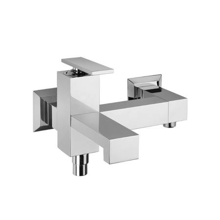Suzuka Chrome External Bath Mixer with Automatic Diverter
