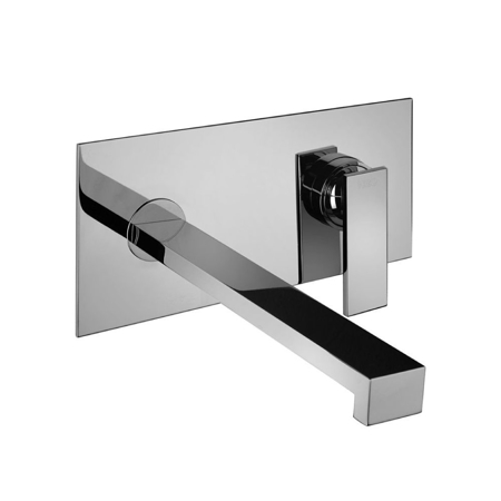 Suzuka Matt Black Single Lever Built-in Basin Mixer, Fixed Spout