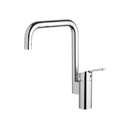 Granpri Matt Black Single Lever Kitchen Mixer with Swivel Spout