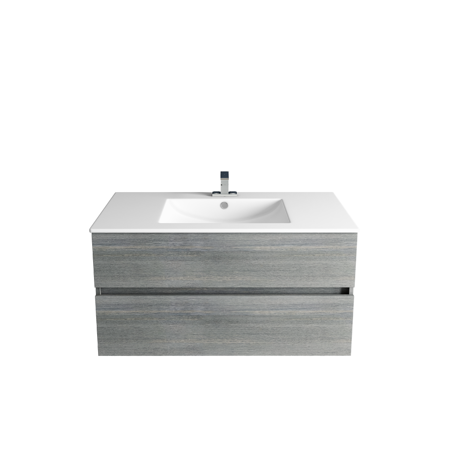 Frozen Gray 32" Wall Hang Bathroom Vanity