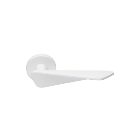 Amara Italian Contemporary Interior Door Handle, White