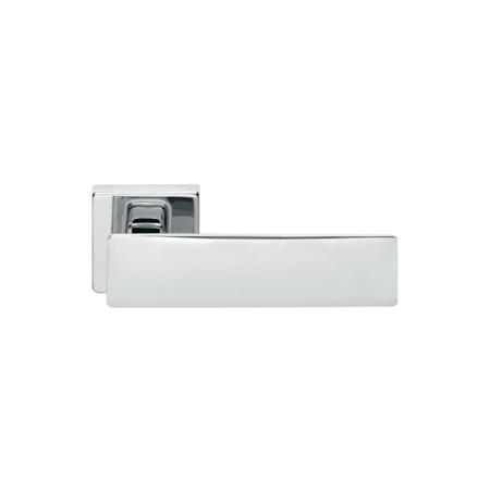 Mozza Italian Modern Interior Door Handle, Chrome Plated