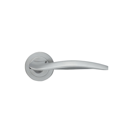 Fiato Italian Luxury Interior Door Handle, Satin Chrome