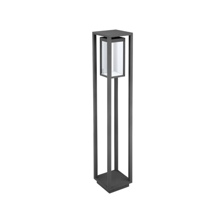 Modern Outdoor 48 LED  Grey Bollard Lamp