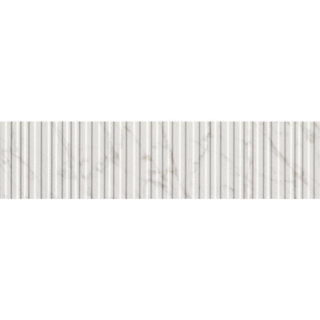 Majestic Apuanian White Brick Stripes 3" x 12" Matt Porcelain Tile