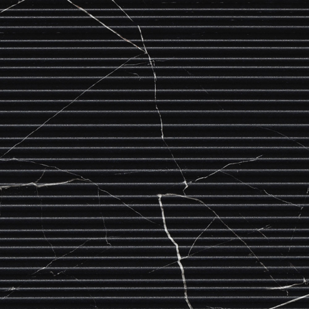 Majestic Royal Nero Stripes 12" x 48" Matt Porcelain Tile