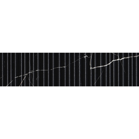 Majestic Royal Nero Brick Stripes 3" x 12" Matt Porcelain Tile