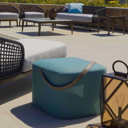 Grantorino 23" x 23" Outdoor Pouf