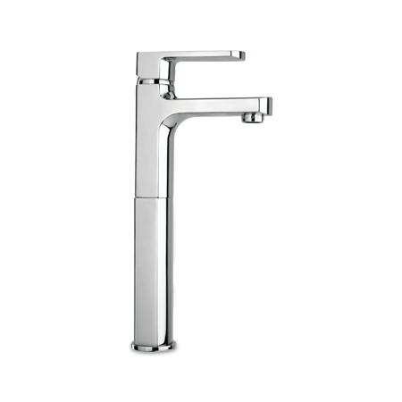 Galene tall single lever handle lavatory vessel filler in Chrome