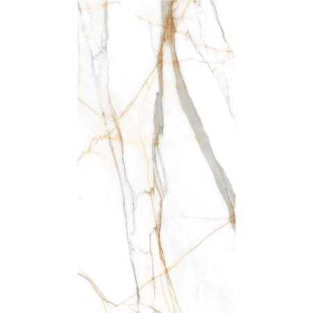 Calacatta Gold 32" x 64" Natural Glossy Porcelian Tile