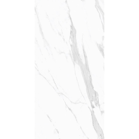 Carrara Statuario 32'' x 64'' Glossy White Porcelain Tile