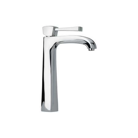 Vallemo tall single lever handle lavatory vessel filler Chrome