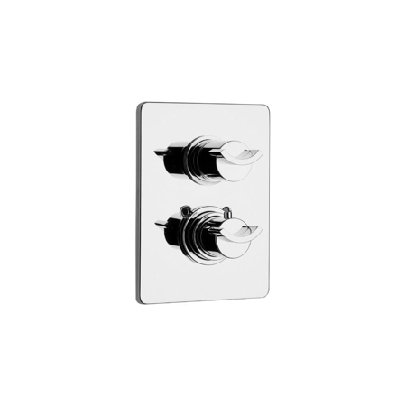 Danu thermostatic TRIM with 3/4" ceramic disc volume control in Chrome
