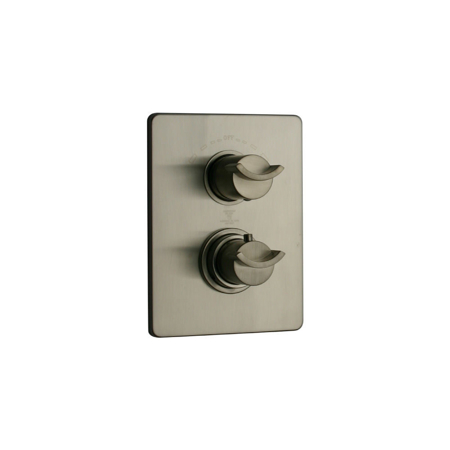Danu thermostatic TRIM with 3/4" ceramic disc volume control in Brushed Nickel