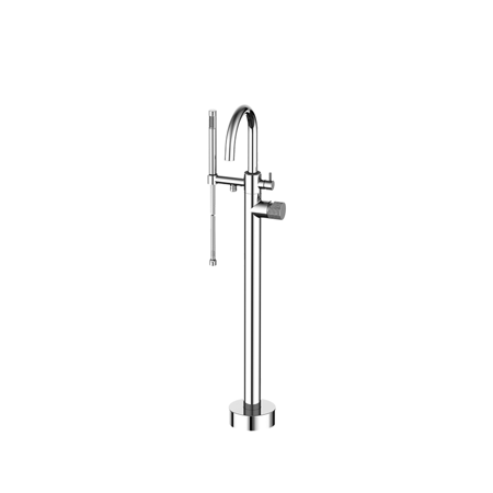 Lara floor mounted tub filler Chrome