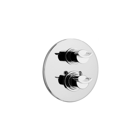 Danu thermostatic TRIM with 2 way diverter volume control in Brushed Nickel