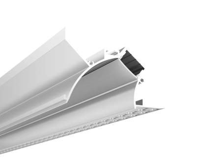 Cove Light Recessed Drywall LED profile, 6,56ft/pcs