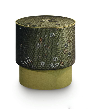Chamaleon Round Pouf Seat Fabric