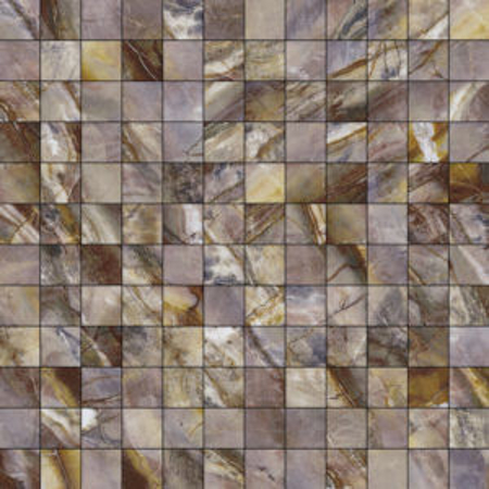 Vivid Red Louise Mosaico 2.5" x 2.5" 11.71" x 11.71" Porcelain Tile