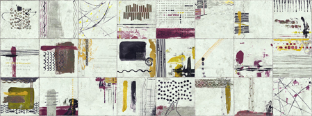 Hamal Ornament Reflex 17,57”x46,97”  Porcelain TIle