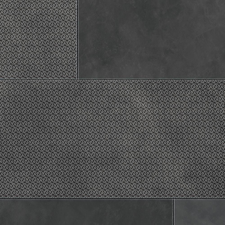 Korium Anthracite Square Sign A 48"x110" Porcelain Tile